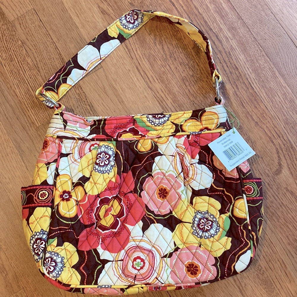 Vera Bradley Reversible Tote, Buttercup.  New, never used, with tags.